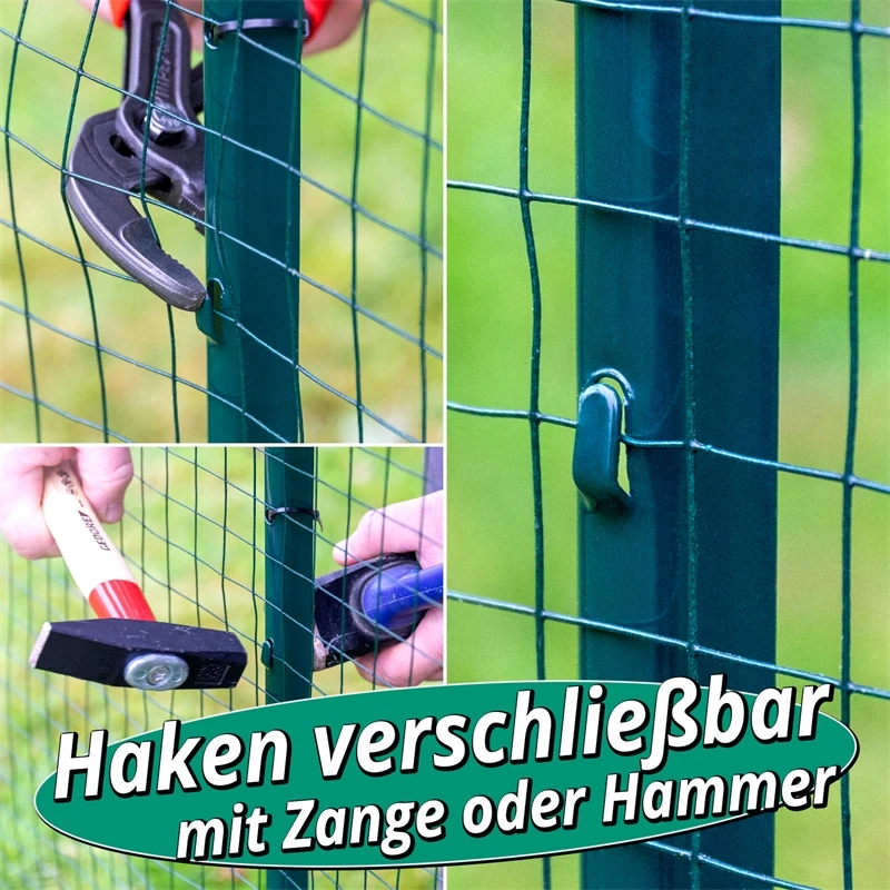 8x VOSS.farming U-Profil Metall-Pfähle 87cm, Zaunpfosten Für Drahtgeflechte Bis 60cm 11 8x VOSS.farming U-Profil Metall-Pfähle 87cm, Zaunpfosten Für Drahtgeflechte Bis 60cm – Bild 9
