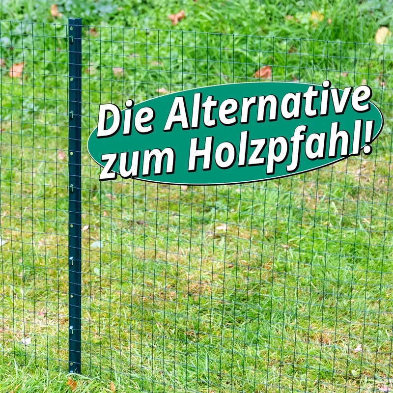 8x VOSS.farming U-Profil Metall-Pfähle 87cm, Zaunpfosten Für Drahtgeflechte Bis 60cm 6 8x VOSS.farming U-Profil Metall-Pfähle 87cm, Zaunpfosten Für Drahtgeflechte Bis 60cm – Bild 4