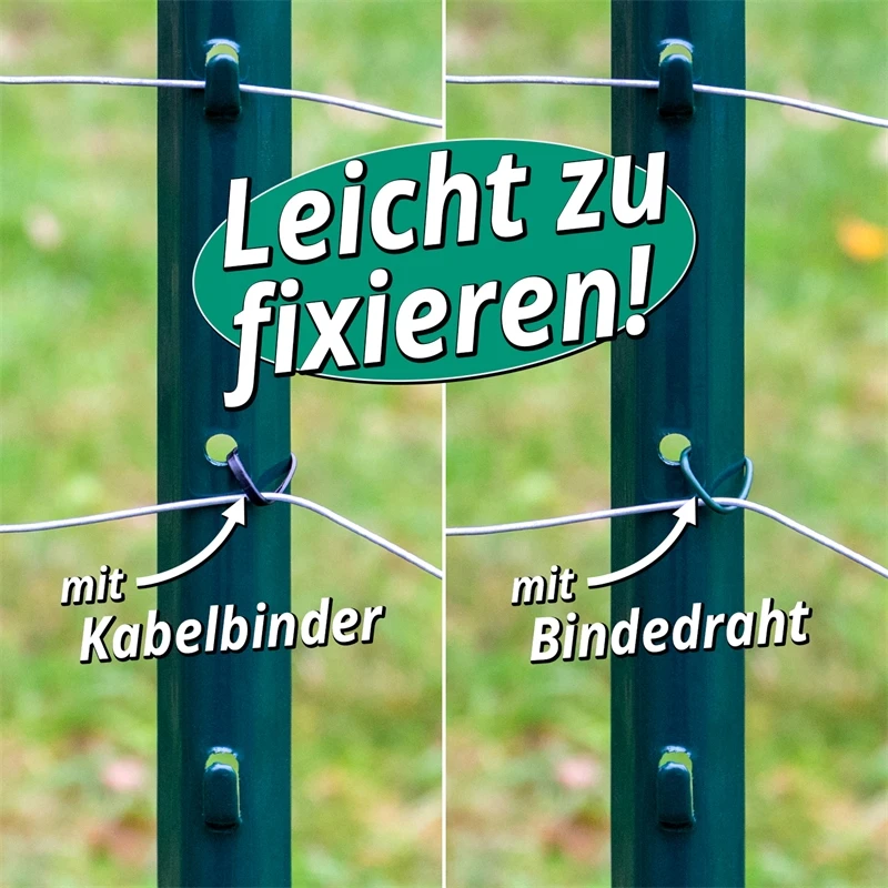 8x VOSS.farming U-Profil Metall-Pfähle 87cm, Zaunpfosten Für Drahtgeflechte Bis 60cm 9 8x VOSS.farming U-Profil Metall-Pfähle 87cm, Zaunpfosten Für Drahtgeflechte Bis 60cm – Bild 7
