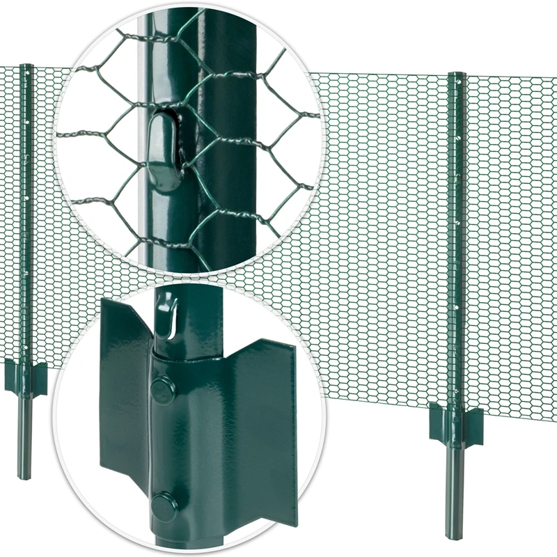 8x VOSS.farming U-Profil Metall-Pfähle 87cm, Zaunpfosten Für Drahtgeflechte Bis 60cm 3 8x VOSS.farming U-Profil Metall-Pfähle 87cm, Zaunpfosten Für Drahtgeflechte Bis 60cm