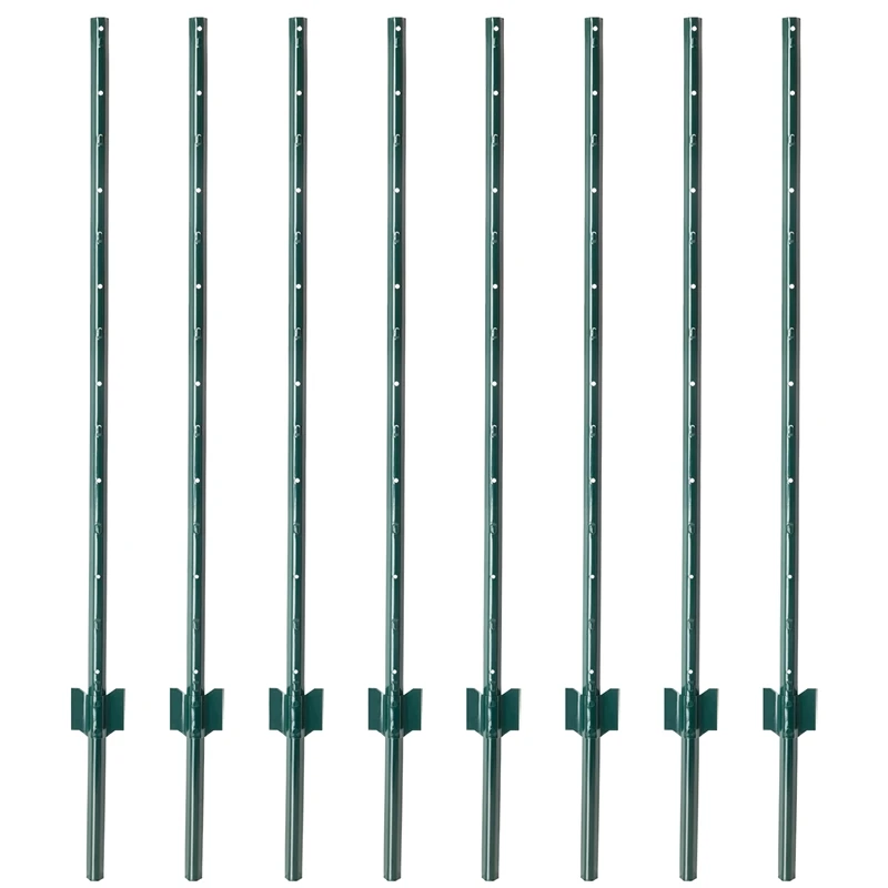 VOSS.farming Gartenzaun-SET: Volierendraht 10mx100cm, Grün + 8x Metall Zaunpfosten 12 VOSS.farming Gartenzaun-SET: Volierendraht 10mx100cm, Grün + 8x Metall Zaunpfosten – Bild 10