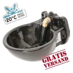 Heizbares Tränkebecken, Gusseisen, H10, 24V, 50W -Optimal Ranchzaun Geschäft 80700 2 heizbares traenkebecken h10 frostschutz traenkebecken
