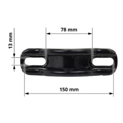 Rohrbefestigung Für Tränkebecken, Befestigungsbügel, 120mm -Optimal Ranchzaun Geschäft 80758 traenkebecken buegel bemassung