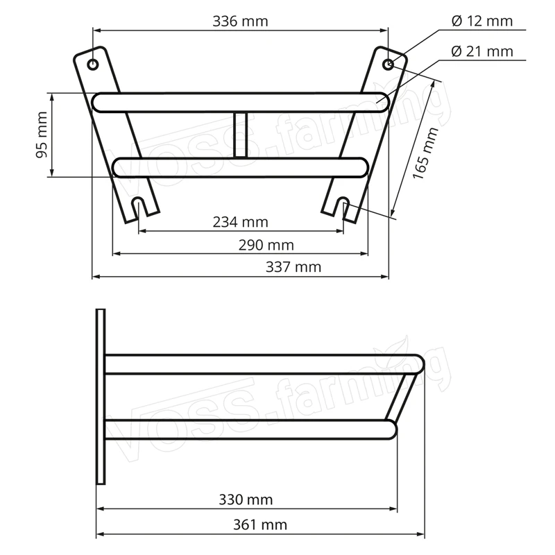 VOSS.farming Universal Schutzbügel "Vario" Für Tränkebecken, 33 X 28,5cm 5 VOSS.farming Universal Schutzbügel "Vario" Für Tränkebecken, 33 X 28,5cm – Bild 3