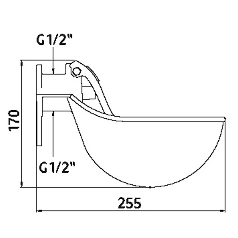 Tränkebecken Aus Guss Mit Edelstahlzunge, Selbsttränke Für Rinder Und Pferde, Schwarz 12 Tränkebecken Aus Guss Mit Edelstahlzunge, Selbsttränke Für Rinder Und Pferde, Schwarz – Bild 10
