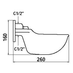 Tränkebecken G51, Emaillierte Gussschale Mit Rohrventil, Tränke Für Rinder Und Pferde 18 Tränkebecken G51, Emaillierte Gussschale Mit Rohrventil, Tränke Für Rinder Und Pferde -Optimal Ranchzaun Geschäft 81405 Traenkenbecken G51 Abmessungen 1