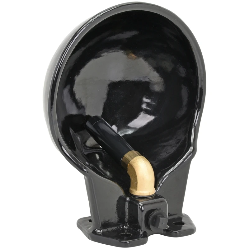 Tränkebecken G51, Emaillierte Gussschale Mit Rohrventil, Tränke Für Rinder Und Pferde 6 Tränkebecken G51, Emaillierte Gussschale Mit Rohrventil, Tränke Für Rinder Und Pferde – Bild 4