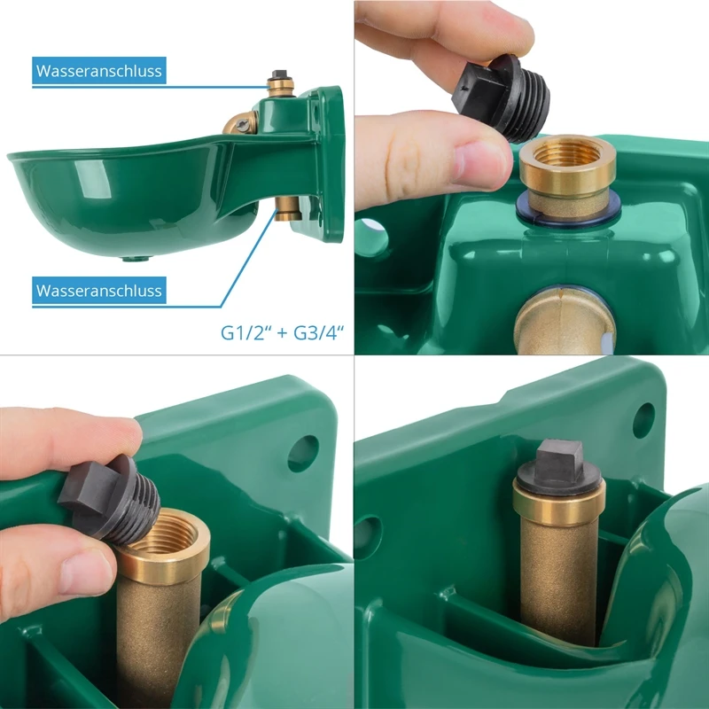 VOSS.farming Tränkebecken K80 - Tränke Mit Rohrventil, 1/2-Anschluss, Kunststoff 8 VOSS.farming Tränkebecken K80 - Tränke Mit Rohrventil, 1/2-Anschluss, Kunststoff – Bild 6