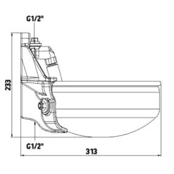 Edelstahl-Tränkebecken E21 Mit Rohrventil, 1/2-Anschluss, Pferdetränke, Rindertränke 22 Edelstahl-Tränkebecken E21 Mit Rohrventil, 1/2-Anschluss, Pferdetränke, Rindertränke -Optimal Ranchzaun Geschäft 81430 Edelstahl Traenkebecken E21 Abmessungen