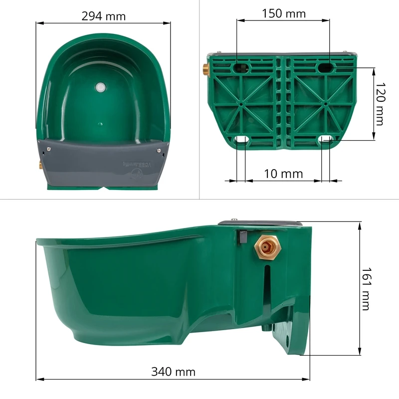VOSS.farming Schwimmer-Tränkebecken S35, Kunststoff, Selbsttränke Für Pferde Und Rinder 5 VOSS.farming Schwimmer-Tränkebecken S35, Kunststoff, Selbsttränke Für Pferde Und Rinder – Bild 3