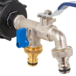 Anschlusshahn Für IBC-Container Mit 2 Schnellkupplungen, Separat Absperrbar 17 Anschlusshahn Für IBC-Container Mit 2 Schnellkupplungen, Separat Absperrbar -Optimal Ranchzaun Geschäft 81516 wasserhahn doppelhahn mit schnellanschluss