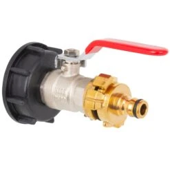 Anschlusshahn Für IBC-Container Mit 3/4 GeKA-Kupplung Und Schnellkupplung