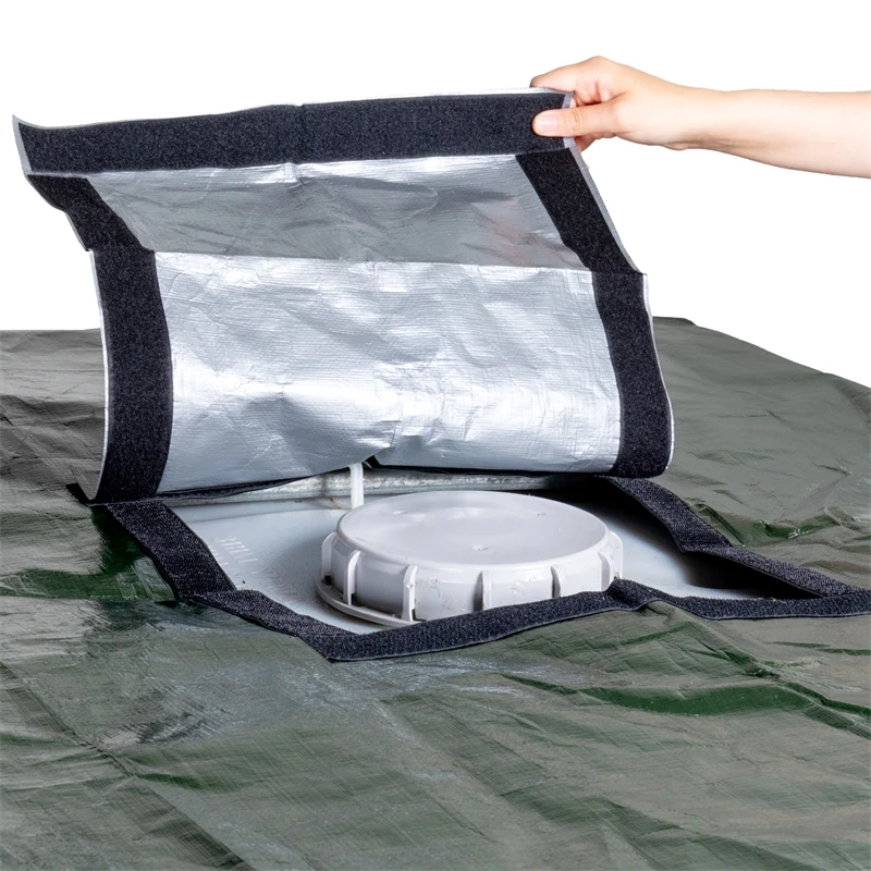 VOSS.garden IBC Tank-Abdeckung, IBC Cover 120x100x116cm, Abdeckung 1000 Liter IBC Tank 11 VOSS.garden IBC Tank-Abdeckung, IBC Cover 120x100x116cm, Abdeckung 1000 Liter IBC Tank – Bild 9