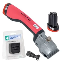 AESCULAP Pferdeschermaschine "Bonum", Rosa + 2x Akku + GRATIS Justierhilfe