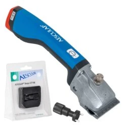 AESCULAP Akku-Pferdeschermaschine "Bonum", Blau + GRATIS Justierhilfe