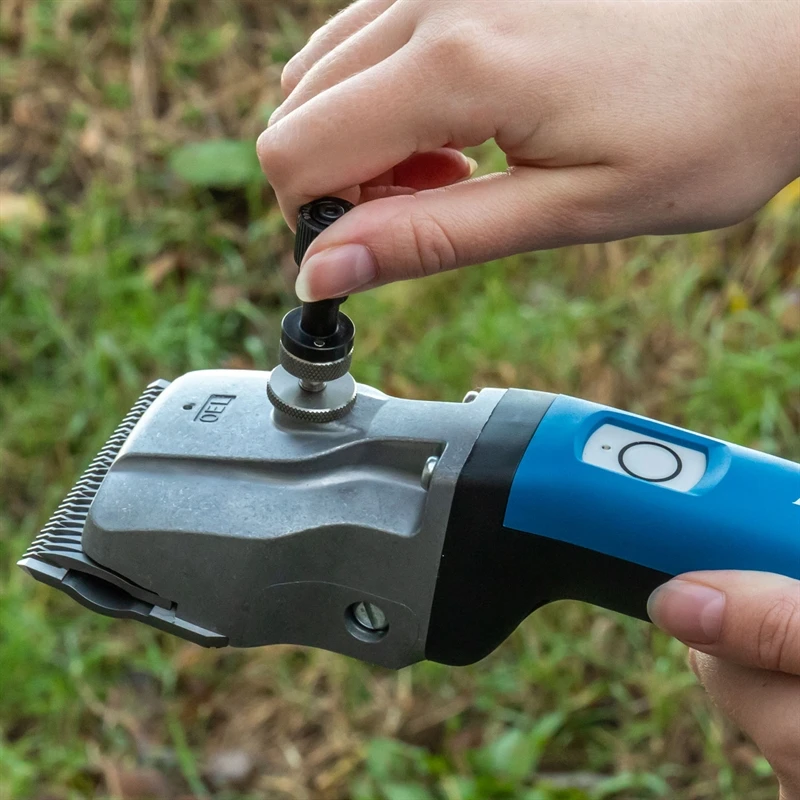 AESCULAP Pferdeschermaschine "Bonum", Blau + 2x Akku + GRATIS Justierhilfe 14 AESCULAP Pferdeschermaschine "Bonum", Blau + 2x Akku + GRATIS Justierhilfe – Bild 12
