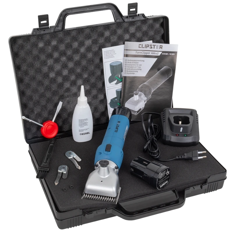Kerbl Pferdeschermaschine "FarmClipper Akku2" Inkl. 2x Akkus 4 Kerbl Pferdeschermaschine "FarmClipper Akku2" Inkl. 2x Akkus – Bild 2