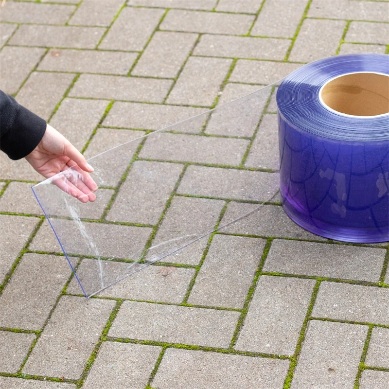 25m Streifenvorhang PVC, 20cm X 2mm, Premium Bis -20°C, Lamellenvorhang Transparent 7 25m Streifenvorhang PVC, 20cm X 2mm, Premium Bis -20°C, Lamellenvorhang Transparent – Bild 5