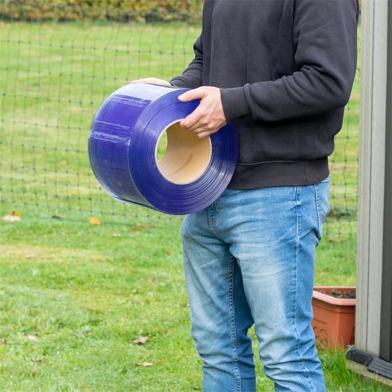 25m Streifenvorhang PVC, 20cm X 2mm, Premium Bis -20°C, Lamellenvorhang Transparent 4 25m Streifenvorhang PVC, 20cm X 2mm, Premium Bis -20°C, Lamellenvorhang Transparent – Bild 2