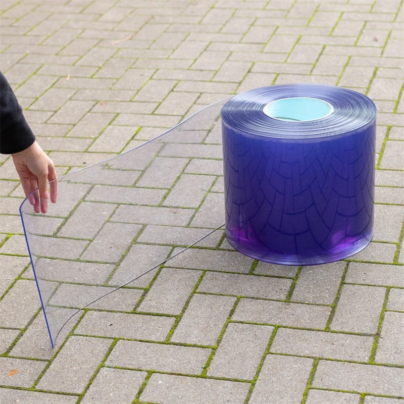 25m Streifenvorhang PVC, 30cm X 3mm, Premium Bis -20°C, Lamellenvorhang Transparent 5 25m Streifenvorhang PVC, 30cm X 3mm, Premium Bis -20°C, Lamellenvorhang Transparent – Bild 3