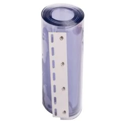 225cm Streifenvorhang, 30cm X 3mm, Transparent, Fertig Montiert Auf Edelstahlprofil