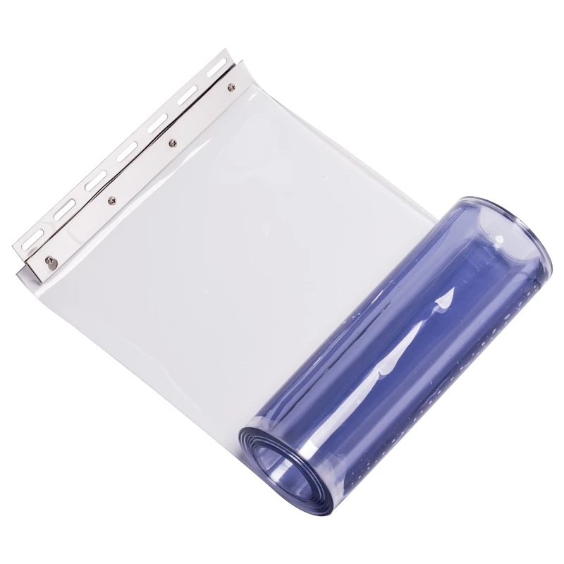 225cm Streifenvorhang, 30cm X 3mm, Transparent, Fertig Montiert Auf Edelstahlprofil 6 225cm Streifenvorhang, 30cm X 3mm, Transparent, Fertig Montiert Auf Edelstahlprofil – Bild 4