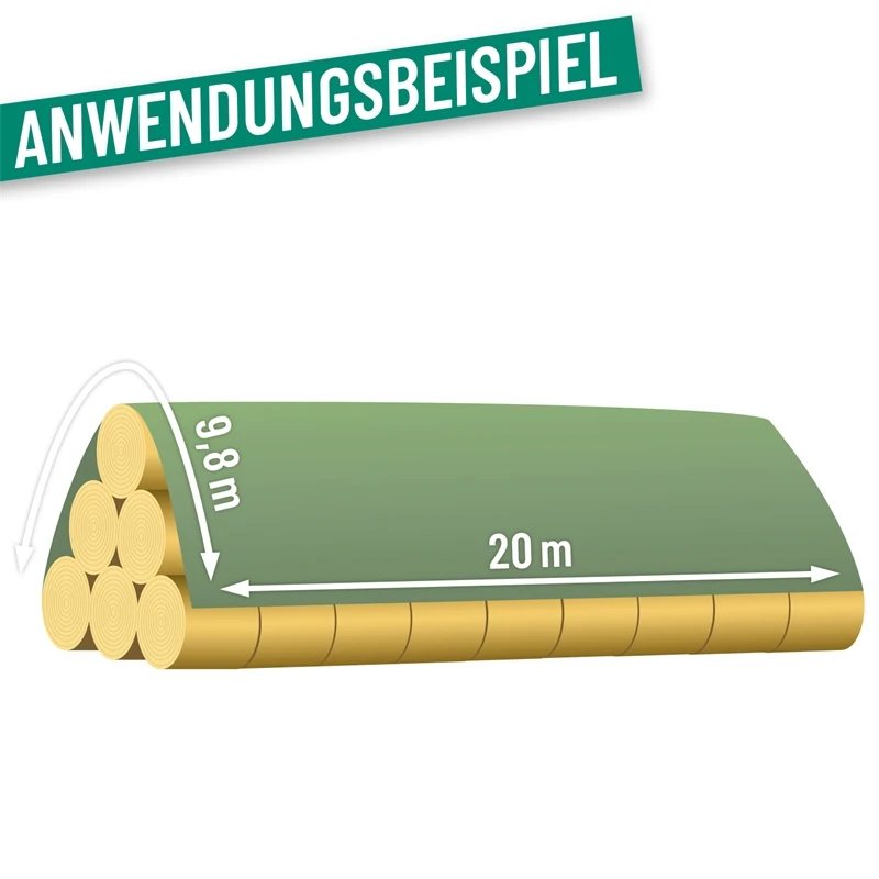 VOSS.farming Heuvlies 9,8 X 20m, Strohvlies, Strohballenschutz, Rundballen-Vlies 140g/m² 4 VOSS.farming Heuvlies 9,8 X 20m, Strohvlies, Strohballenschutz, Rundballen-Vlies 140g/m² – Bild 2