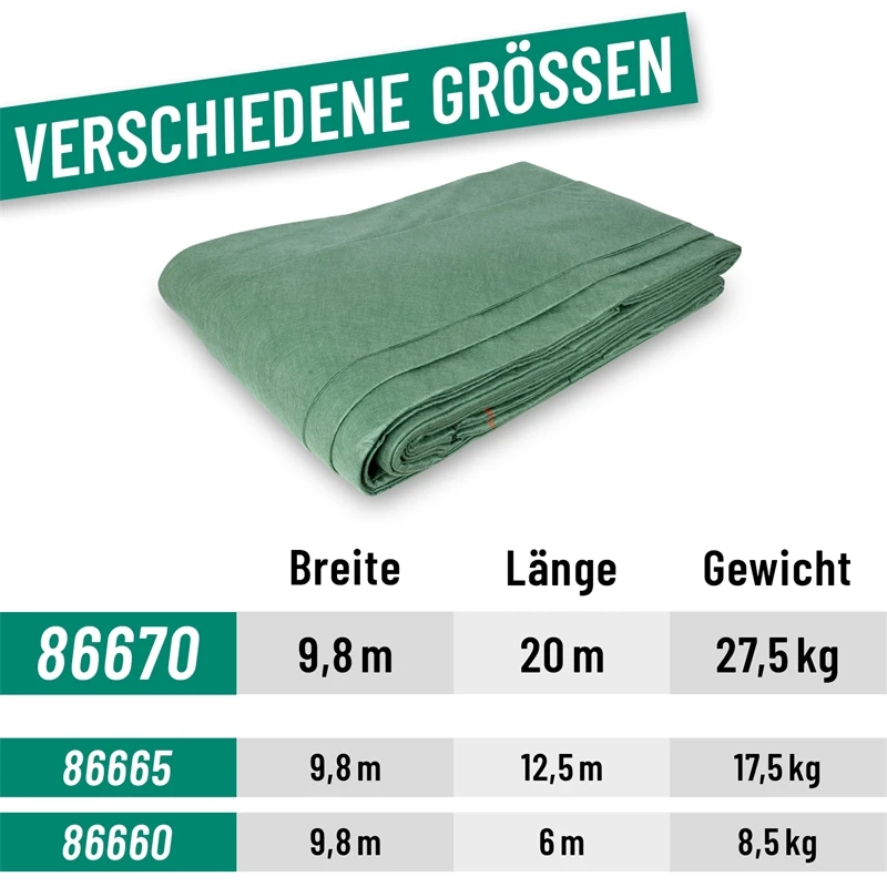 VOSS.farming Heuvlies 9,8 X 20m, Strohvlies, Strohballenschutz, Rundballen-Vlies 140g/m² 5 VOSS.farming Heuvlies 9,8 X 20m, Strohvlies, Strohballenschutz, Rundballen-Vlies 140g/m² – Bild 3