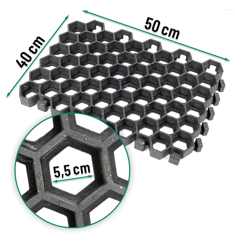 5x VOSS.farming Paddockplatten - 1m² Rasengitter, Paddockgitter, 50x40x4cm 4 5x VOSS.farming Paddockplatten - 1m² Rasengitter, Paddockgitter, 50x40x4cm – Bild 2