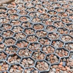 5x VOSS.farming Paddockplatten - 1m² Rasengitter, Paddockgitter, 50x40x4cm 33 5x VOSS.farming Paddockplatten - 1m² Rasengitter, Paddockgitter, 50x40x4cm -Optimal Ranchzaun Geschäft 87010 voss farming paddockplatte wabenmatte