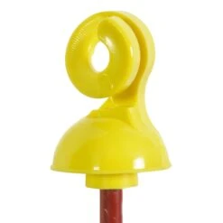 25x VOSS.farming Weidezaunpfahl 105 Cm, Rund, 7 Mm, Gelber Isolator 10 25x VOSS.farming Weidezaunpfahl 105 Cm, Rund, 7 Mm, Gelber Isolator -Optimal Ranchzaun Geschäft gelber Isolatorkopf mit Ringelschwanz 1