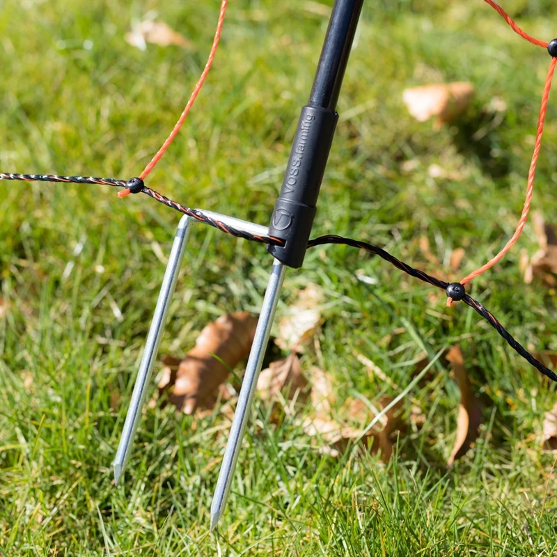 VOSS.farming FarmNET 50m Schafnetz, Schafzaun, Elektronetz, 90cm, 14 Pfähle, 2 Spitzen, Orange 6 VOSS.farming FarmNET 50m Schafnetz, Schafzaun, Elektronetz, 90cm, 14 Pfähle, 2 Spitzen, Orange – Bild 4