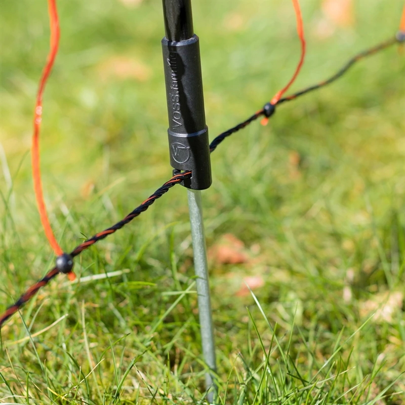 VOSS.farming FarmNET 50m Schafnetz, Schafzaun, Elektronetz, 90cm, 14 Pfähle, 1 Spitze, Orange 6 VOSS.farming FarmNET 50m Schafnetz, Schafzaun, Elektronetz, 90cm, 14 Pfähle, 1 Spitze, Orange – Bild 4