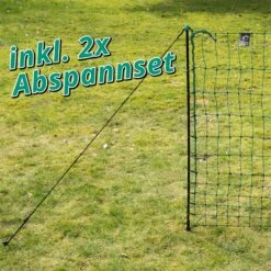 VOSS.farming FarmNET 25m Hühnerzaun, Geflügelnetz, 112cm, 9 Pfähle, 2 Spitzen, Grün, Ohne Strom 34 VOSS.farming FarmNET 25m Hühnerzaun, Geflügelnetz, 112cm, 9 Pfähle, 2 Spitzen, Grün, Ohne Strom -Optimal Ranchzaun Geschäft voss farming farmnet praktisches abspannset 16 2