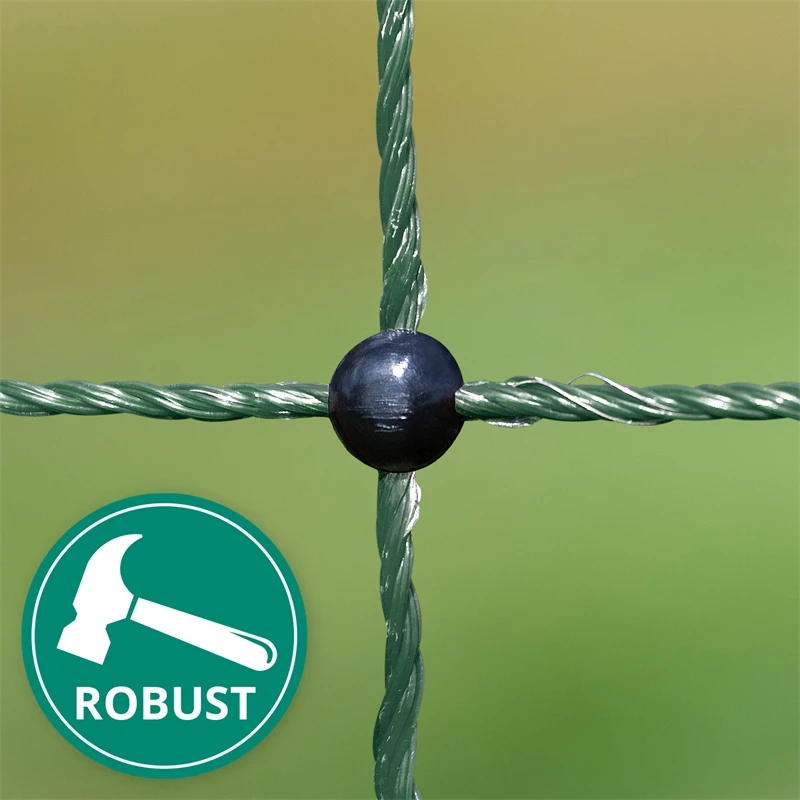 VOSS.farming FarmNET 25m Hühnerzaun, Geflügelnetz, 112cm, 9 Pfähle, 2 Spitzen, Grün, Ohne Strom 19 VOSS.farming FarmNET 25m Hühnerzaun, Geflügelnetz, 112cm, 9 Pfähle, 2 Spitzen, Grün, Ohne Strom – Bild 17