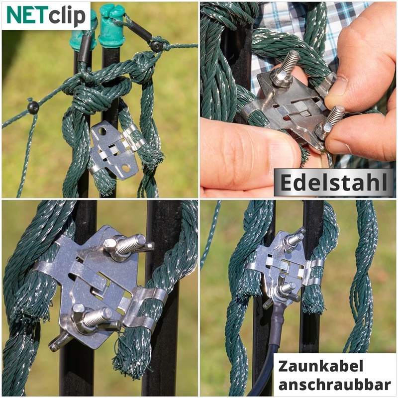 VOSS.farming FarmNET 50m Hühnerzaun, Geflügelnetz, 112cm, 16 Pfähle, 2 Spitzen, Grün 13 VOSS.farming FarmNET 50m Hühnerzaun, Geflügelnetz, 112cm, 16 Pfähle, 2 Spitzen, Grün – Bild 11