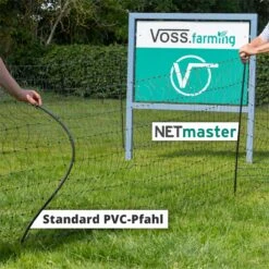 VOSS.farming FarmNET+ 50m Hühnerzaun, Geflügelnetz, 112cm, 20 Pfähle, 2 Spitzen, Grün 30 VOSS.farming FarmNET+ 50m Hühnerzaun, Geflügelnetz, 112cm, 20 Pfähle, 2 Spitzen, Grün -Optimal Ranchzaun Geschäft voss farming netmaster verstaerkter standpfahl robust 10 vergleich 1