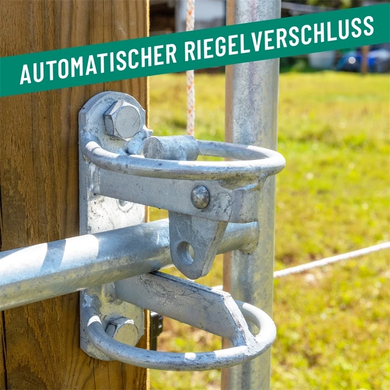 3x VOSS.farming Weidetor Weidezauntor, Verzinkt, Verstellbar 205 - 300 Cm, 110 Cm Hoch 16 3x VOSS.farming Weidetor Weidezauntor, Verzinkt, Verstellbar 205 - 300 Cm, 110 Cm Hoch – Bild 14