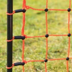 VOSS.farming FarmNET 25m Hühnernetz, Geflügelnetz, 112cm, 9 Pfähle, 2 Spitzen, Orange -Optimal Ranchzaun Geschäft voss.farming farmnet gefluegelnetz zaunanfang